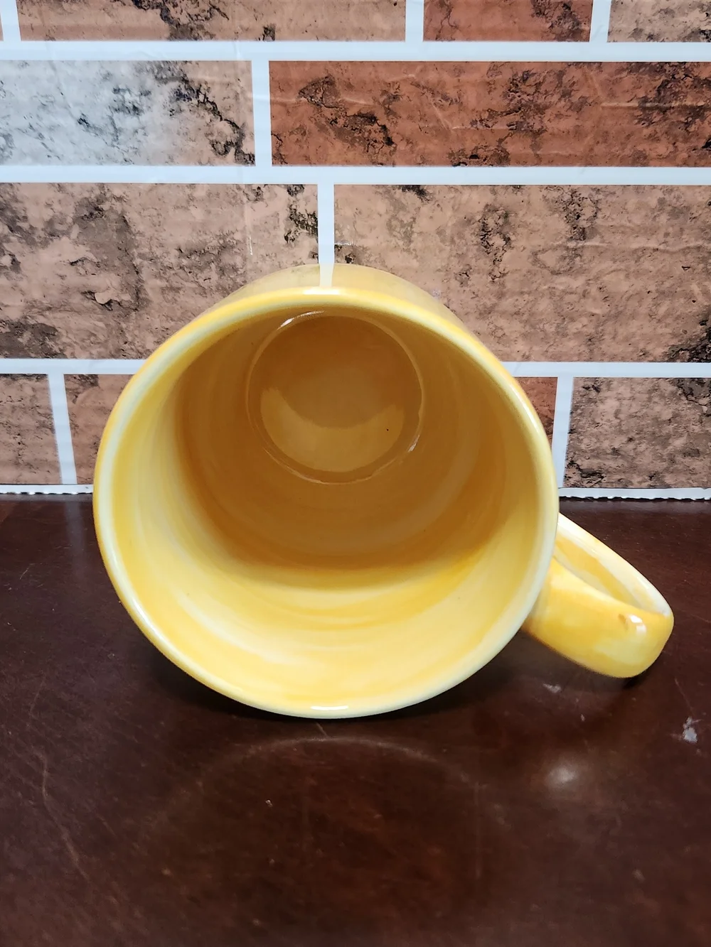 Sunny Yellow Ceramic Coffee Mug with Comfortable Handle